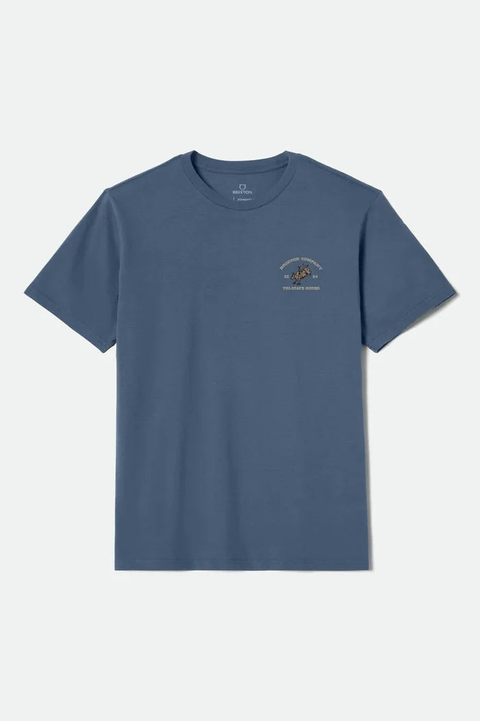 Brixton Danforth Harbor Blue Standard S/s Shirt