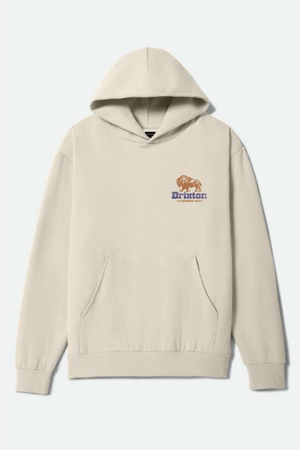 Brixton Drifter White Cap Hooded Sweatshirt
