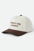 Brixton Forget The Cowboy NP MP Chocolate Off White Snapback Hat