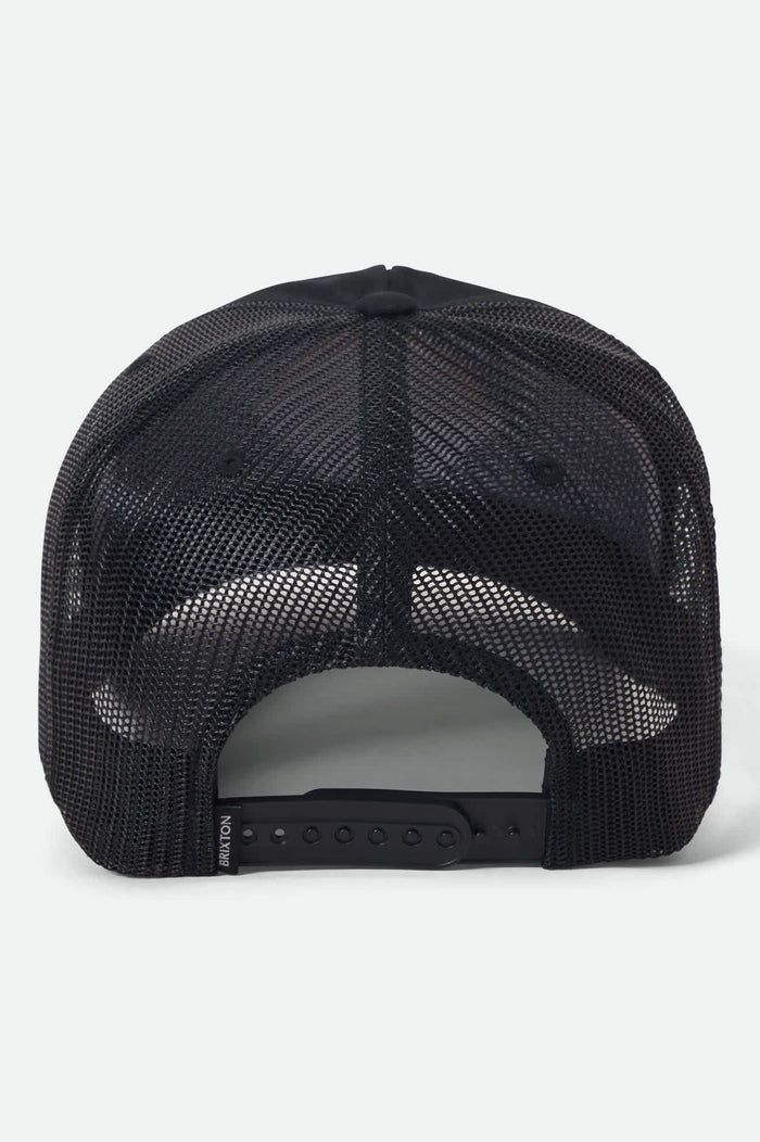 Brixton Leeway MP Black Black Trucker Snapback Hat