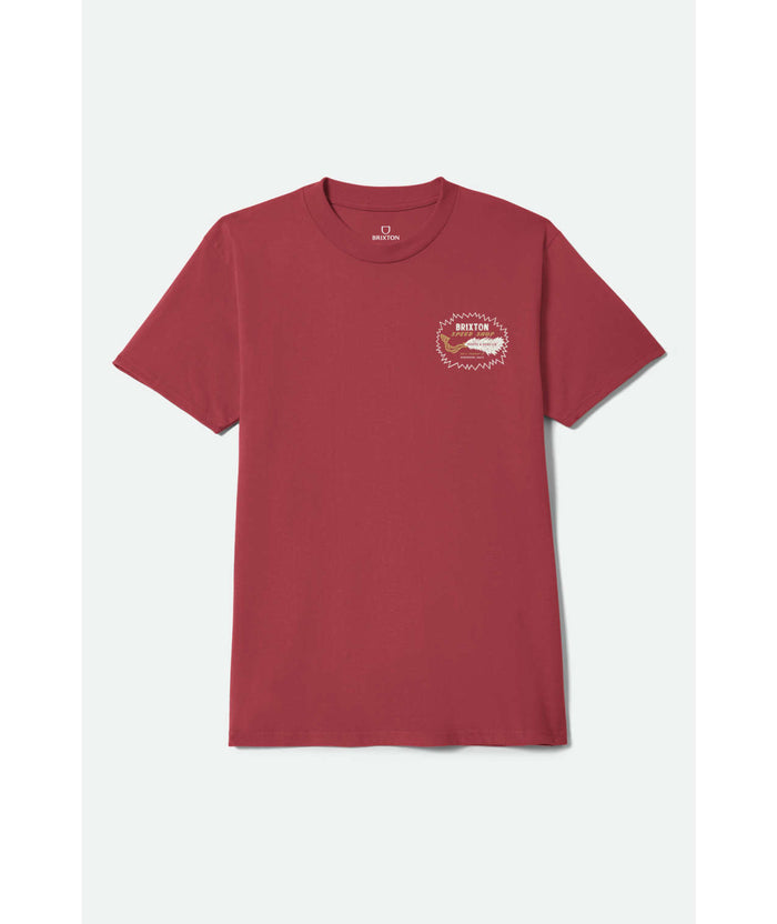 Brixton Mavis Robust Red Worn Wash Standard S/s Shirt