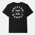 Brixton Oath Black Olive Surplus White Standard S/s Shirt