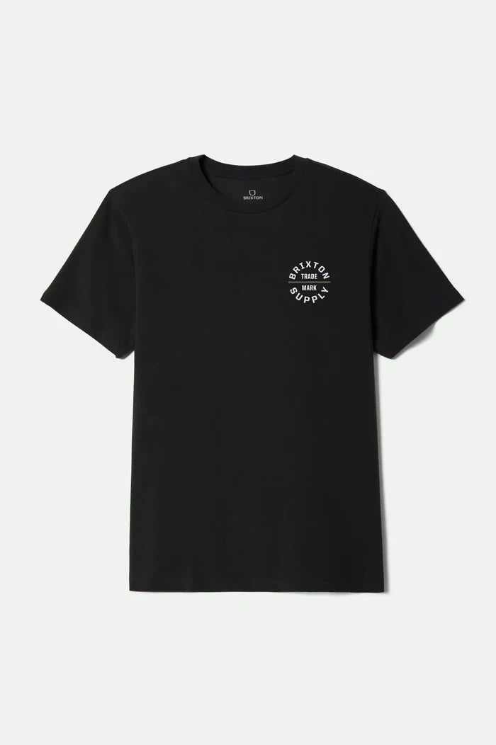 Brixton Oath Black Olive Surplus White Standard S/s Shirt