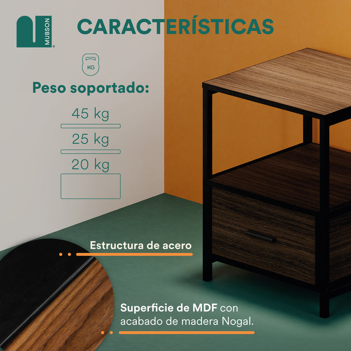 Buro para Recamara. Buro Mesa de Noche Trevi