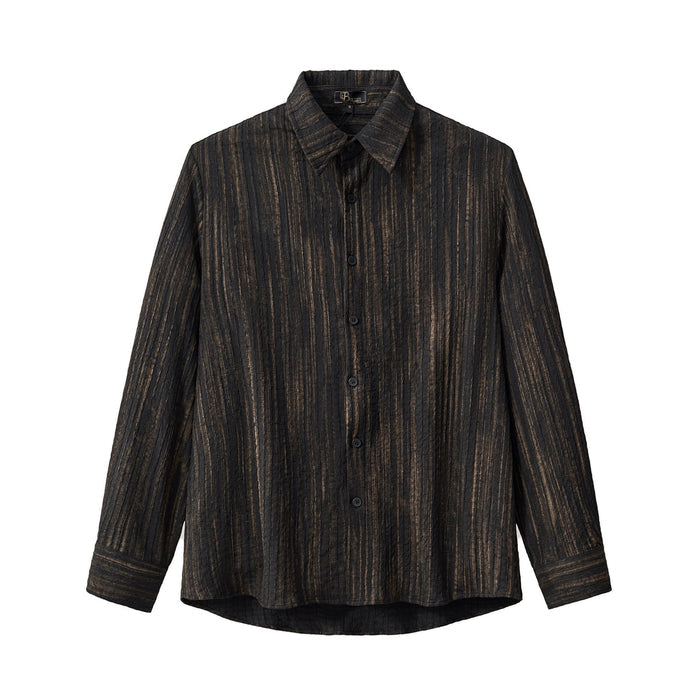 Canyon Set – Printed LS Shirt & Pleated pant BLACK