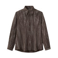 Canyon Set – Printed LS Shirt & Pleated pant BROWN