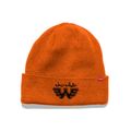 Chocolate x Waylon Jennings W Orange Rust Tight Cuff Beanie
