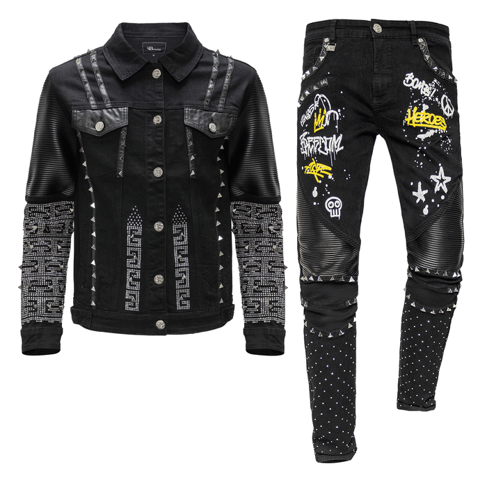 City Shine + Tailored To You SET - BLACK - Dudes Boutique