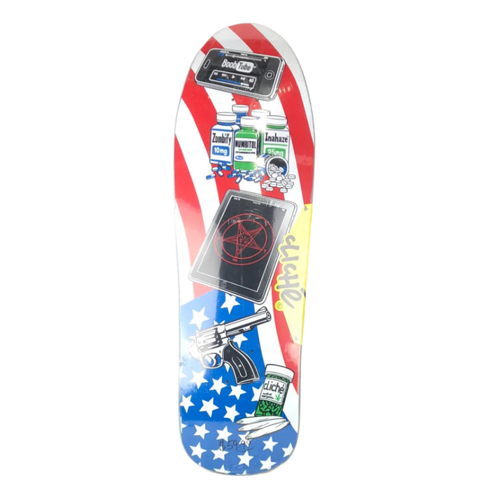 Cliché Marc Mckee American Graphic Red/White/Blue Size 9.75 Shaped Skateboard Deck