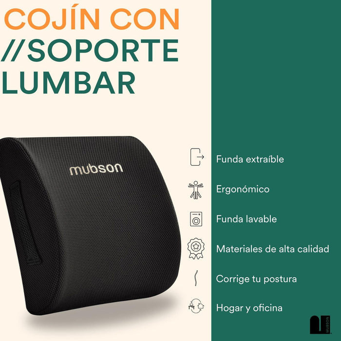 Cojin Lumbar. Cojin para Silla de Oficina con Soporte Lumbar.