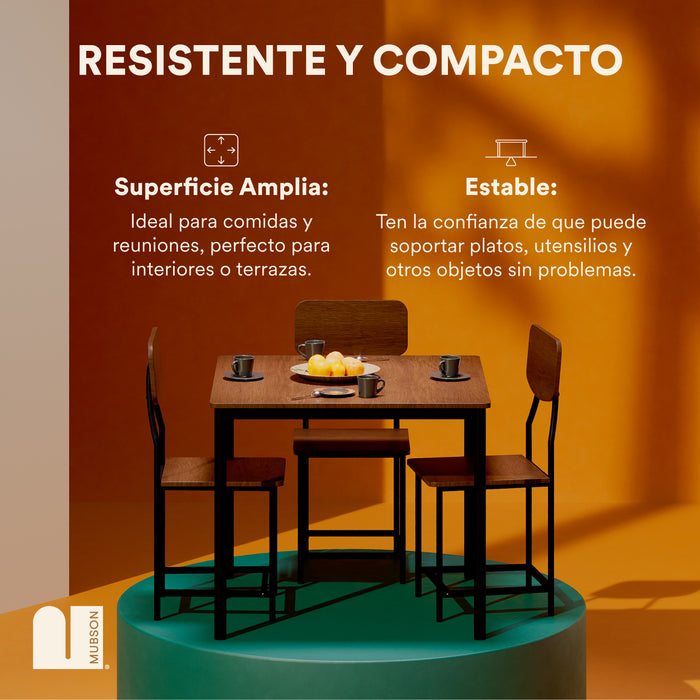 Comedor 4 Sillas Pequeño. Antecomedor Decco
