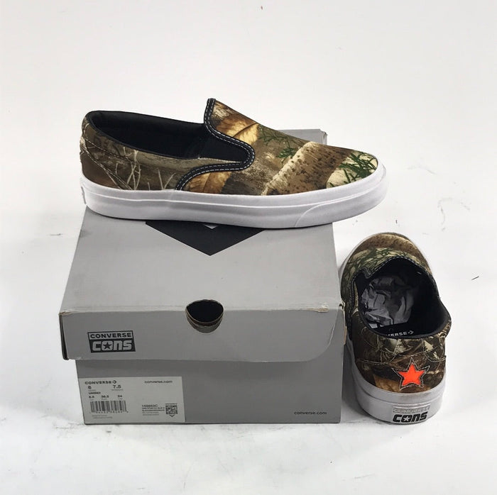 Converse Cons One Star CC Slip Black/Brown/White 168663C US Mens Size 6