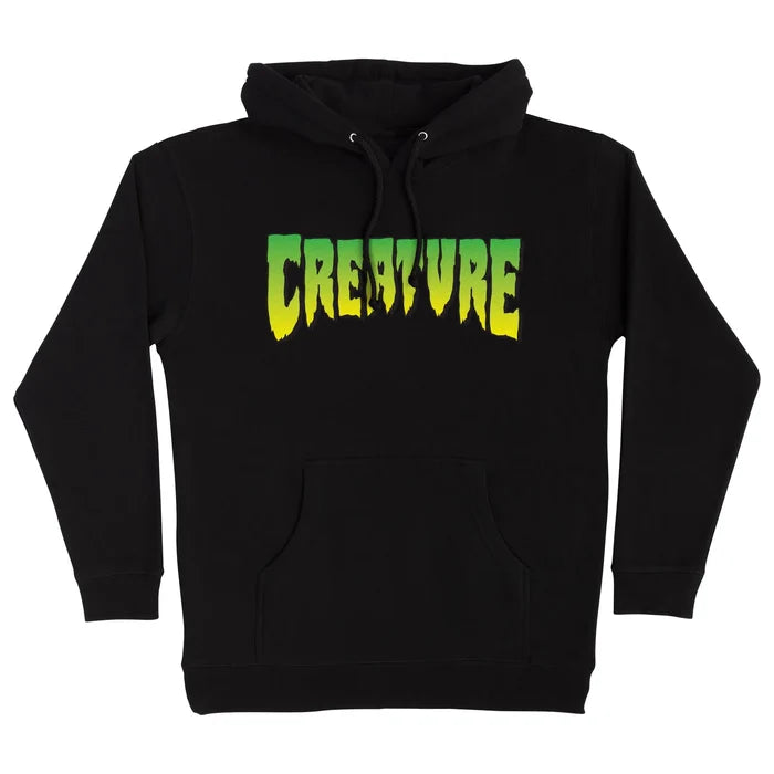 Creature Logo Black Hooded Sweatshirt