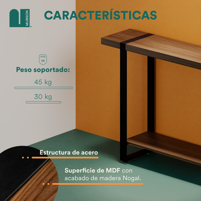 Credenza Recibidor Doble para Sala o Pasillo. Bufetera para Comedor Renna