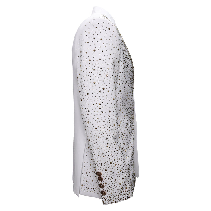 Culture Couture Embellished Blazer – Red Carpet Edition WHITE/GOLD