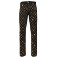 Dazzle Check Denim Pant BLACK/GOLD