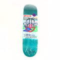 Deathwish Jon Dickson News Blue 8.0  Ron Chatman Signed Skateboard Deck