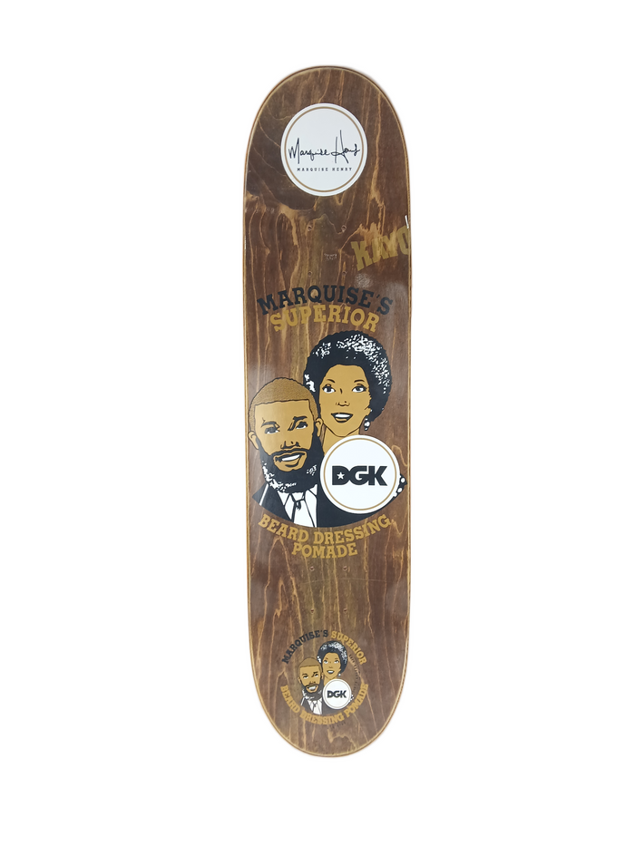 DGK Marquise Henry Superior Pomade Orange Multi Size 7.9" Vintage NOS Deck