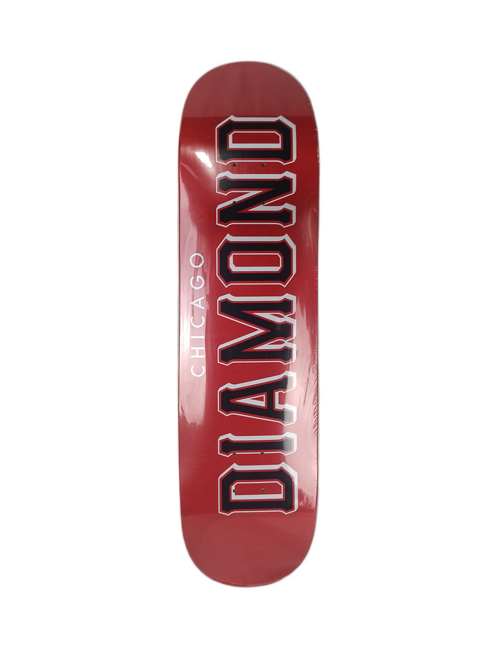 Diamond Chicago Bulls Home Team Deck Red Black White Size 8.25" Vintage NOS Deck