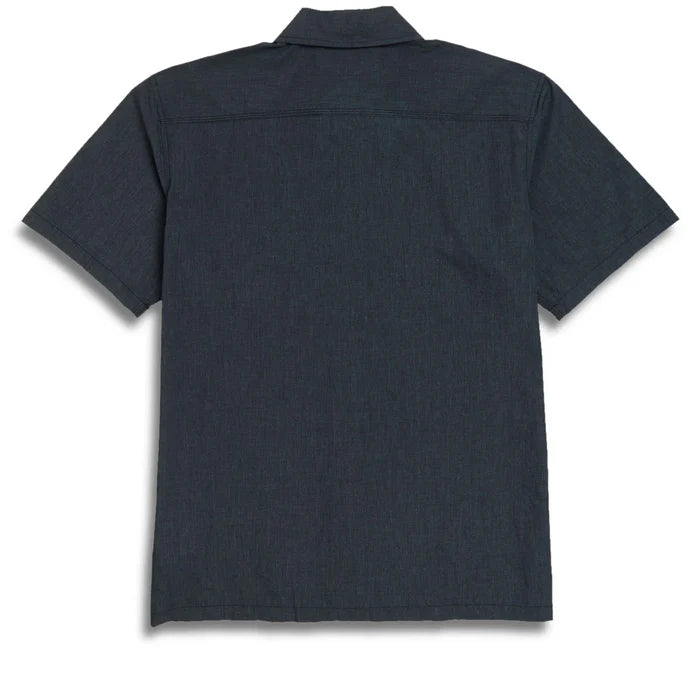 Dickies Skateboarding Waynesboro Dark Athletic Grey Button Up S/s Shirt