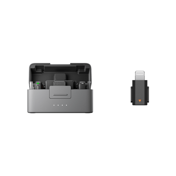 2 TX + 1 RX + Charging Case + Lightning Adapter
