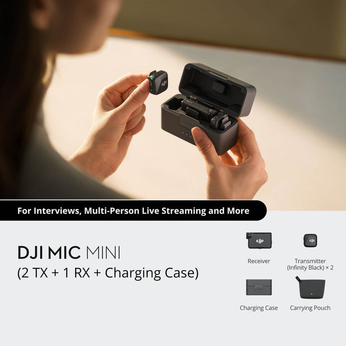 DJI Mic Mini transmitter close-up