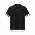 EdgeTrim Mesh Knit Polo BLACK