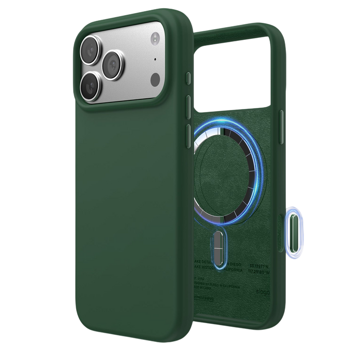 Elago Mag Silicone Case for iPhone 17 Pro Max / iPhone 18 Pro Max - Alpine Green #color_alpine-green