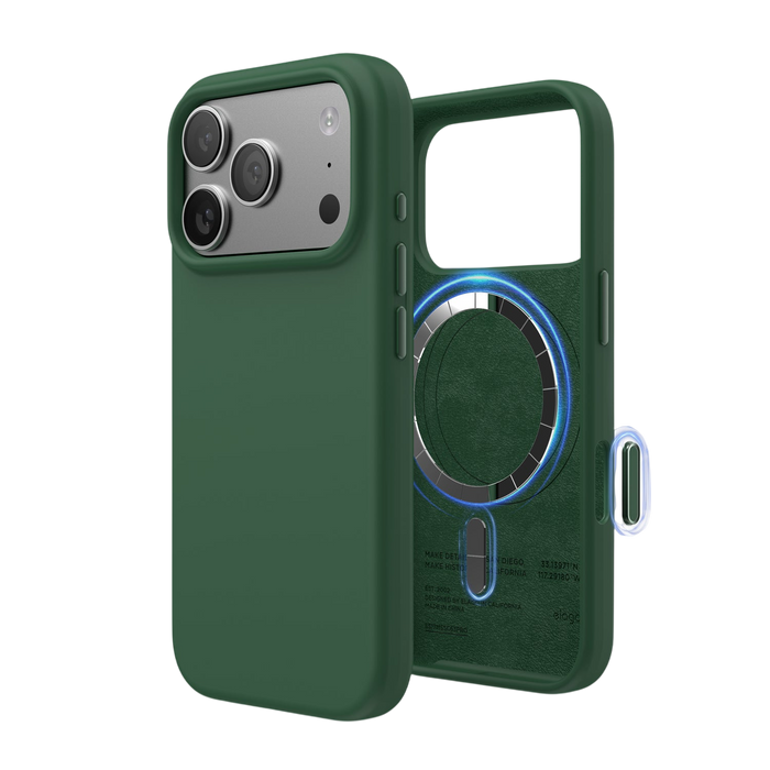 Elago Mag Silicone Case for iPhone 17 Pro / iPhone 18 Pro - Alpine Green #color_alpine-green