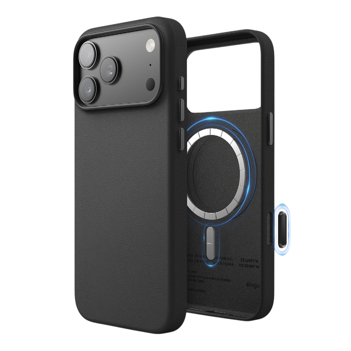 Elago MagLeather Case for iPhone 17 Pro Max / iPhone 18 Pro Max - Black #color_black