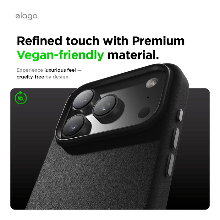Elago MagLeather Case for iPhone 17 Pro Max / iPhone 18 Pro Max - Black #color_black
