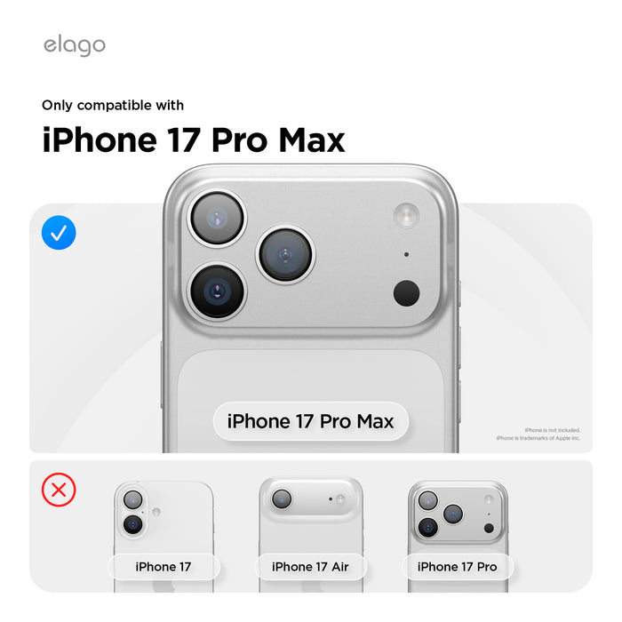 Elago MagRidge Silicone Case for iPhone 17 Pro Max / iPhone 18 Pro Max - Black #color_black