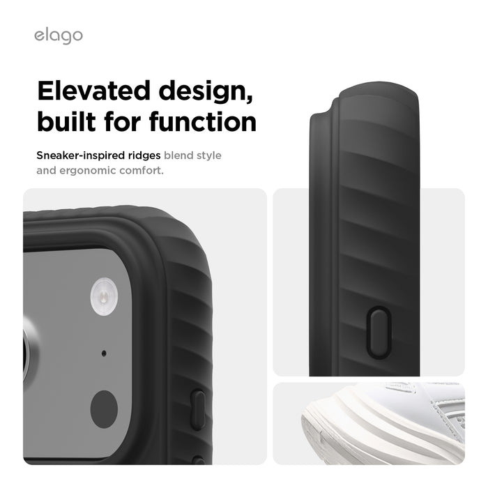 Elago MagRidge Silicone Case for iPhone 17 Pro Max / iPhone 18 Pro Max - Black #color_black