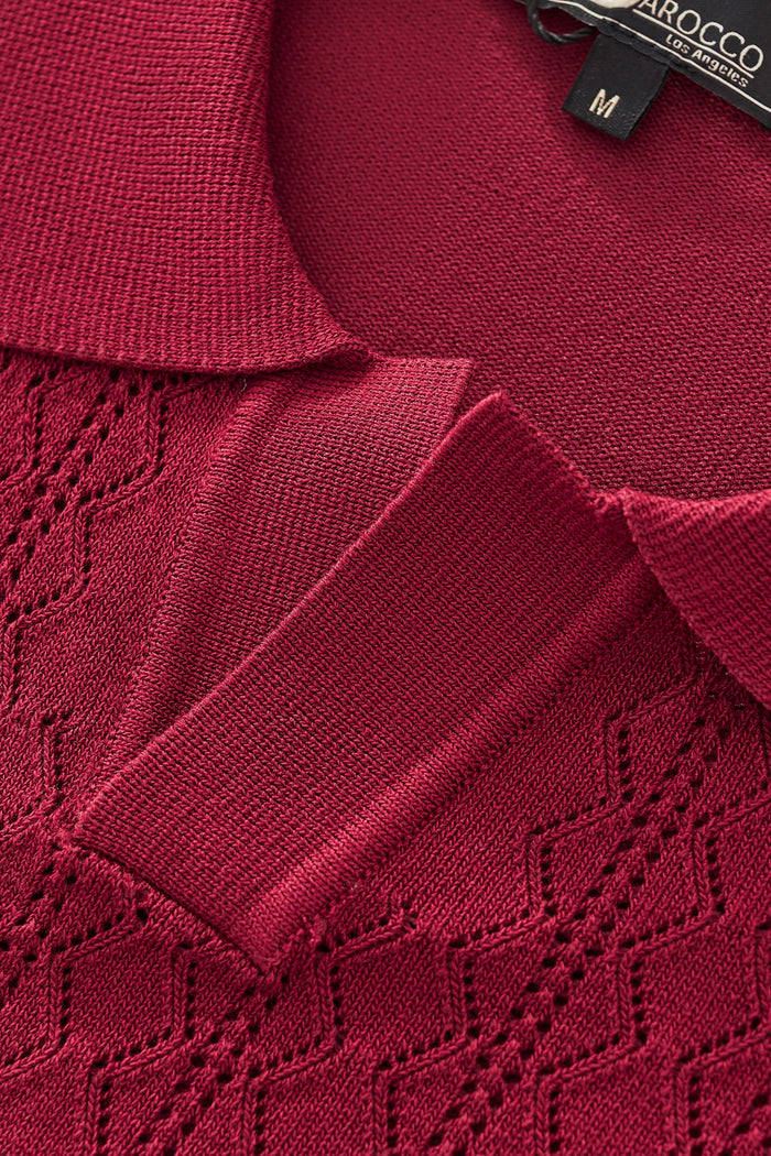 Elevare Knit Polo RED
