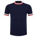 Elite Contrast Ribbed Knit Tee NAVY