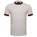 Elite Contrast Ribbed Tee WHITE