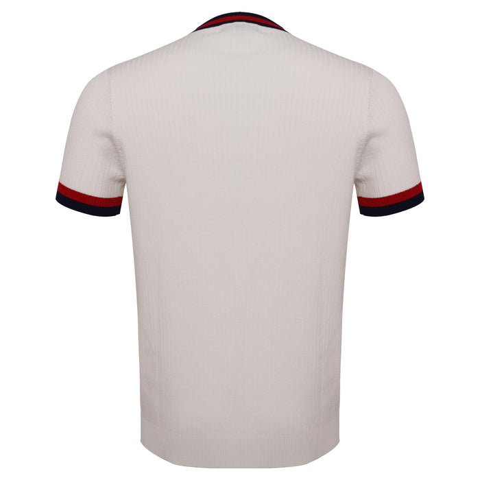 Elite Contrast Ribbed Tee WHITE