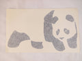 Enjoi Panda Black White 9.25" x 6.5 Vintage NOS Die-Cut Sticker