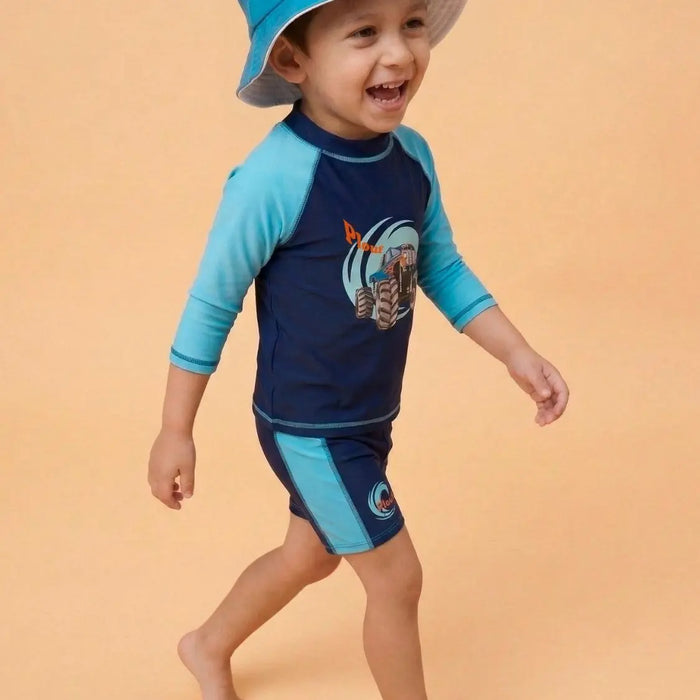 Ensemble Anti-UV garçon : Monster Truck Plouf