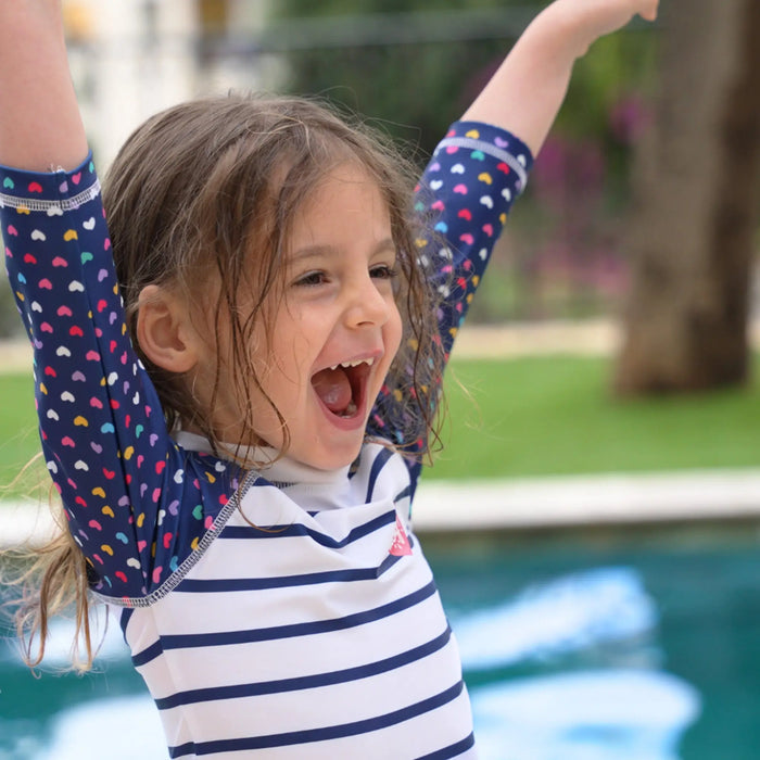 Ensemble enfant Anti-UV fille : Heart Plouf