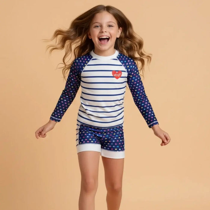 Ensemble enfant Anti-UV fille : Heart Plouf