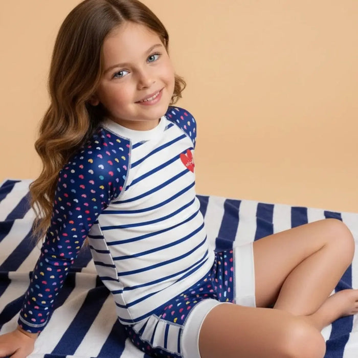Ensemble enfant Anti-UV fille : Heart Plouf