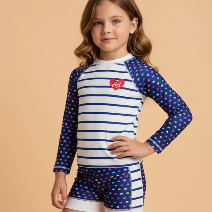 Ensemble enfant Anti-UV fille : Heart Plouf