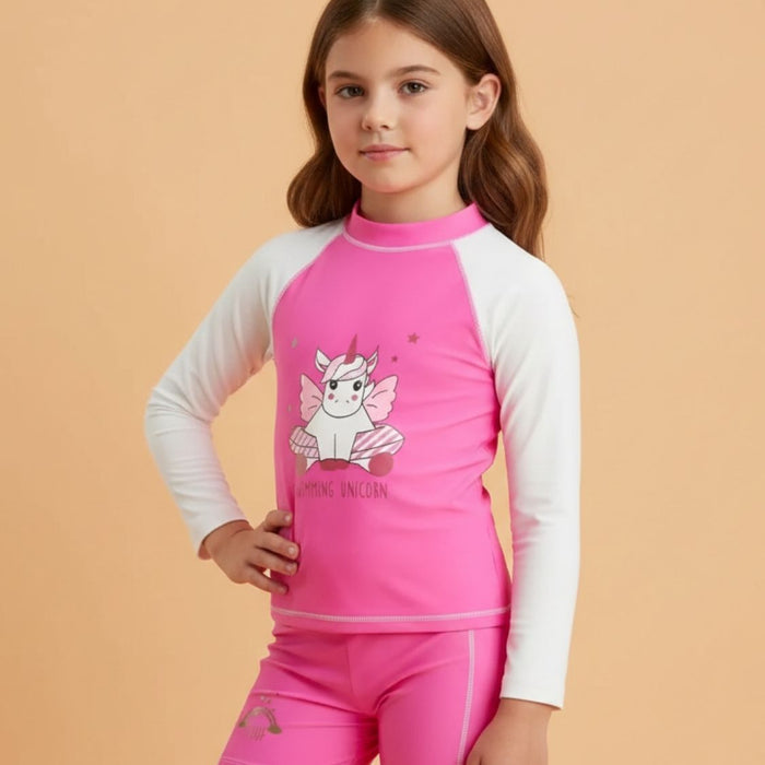 Ensemble enfant Anti-UV fille : Licorne Plouf