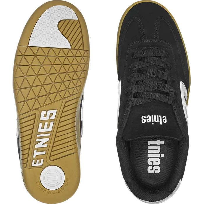 Etnies LoCut Black Gum White Shoes
