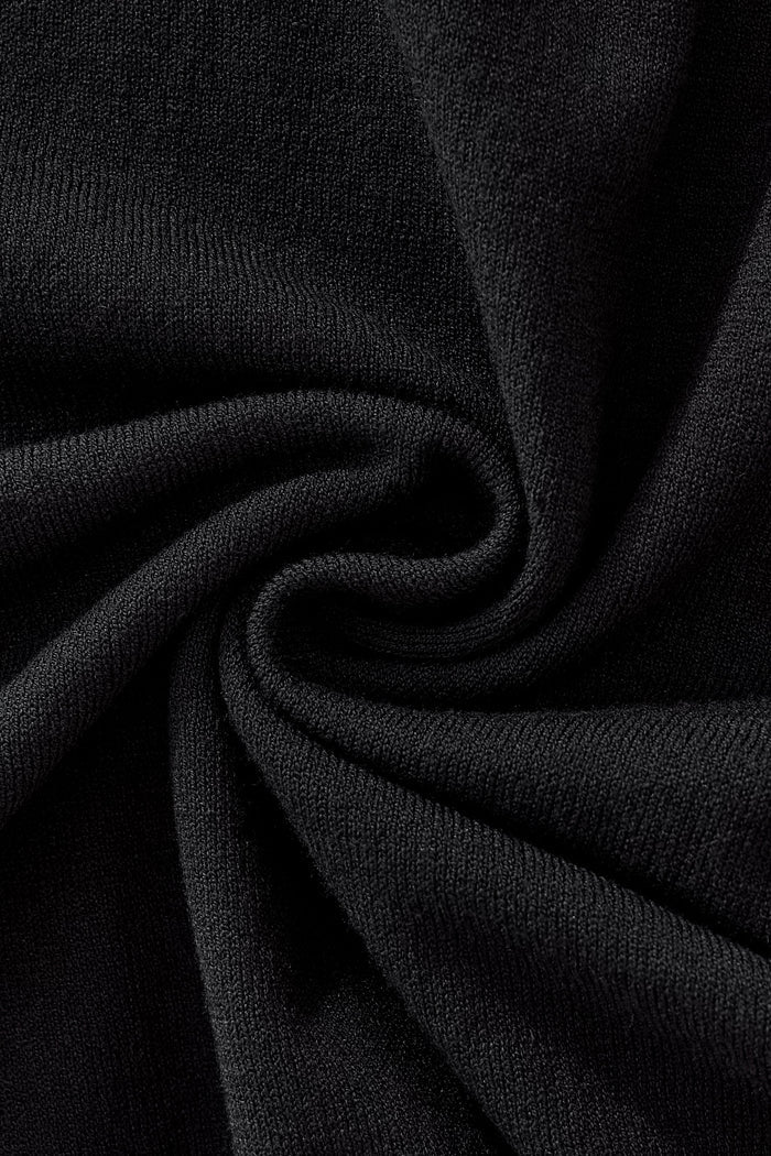 Everyday Luxe Knit Polo BLACK
