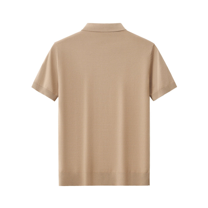 Everyday Luxe Knit Polo KHAKI