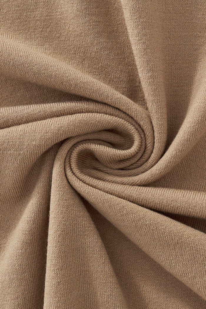 Everyday Luxe Knit Polo KHAKI
