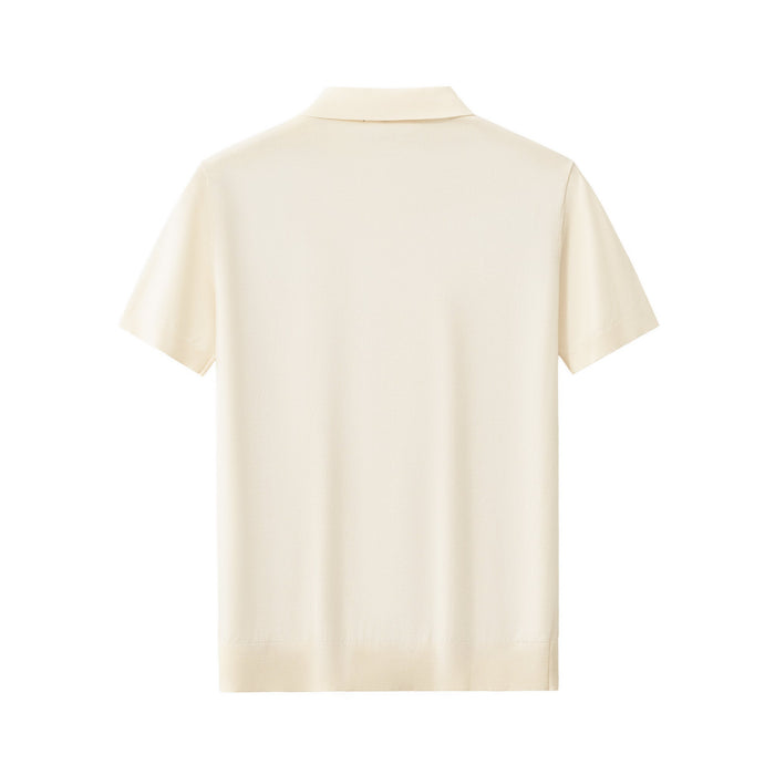 Everyday Luxe Knit Polo WHITE