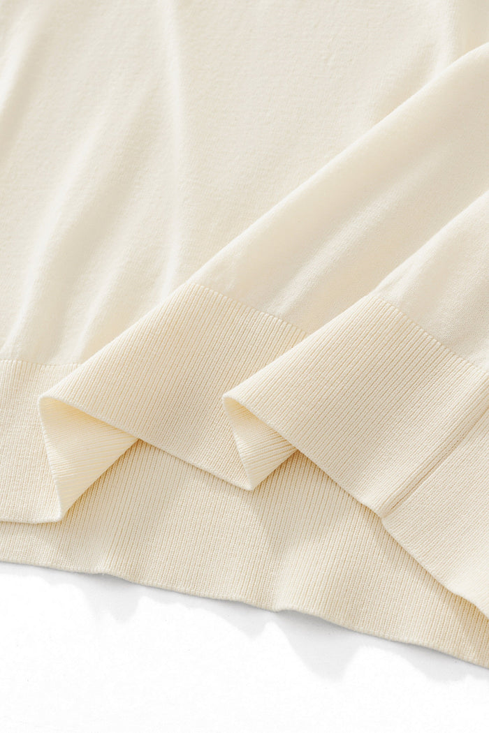 Everyday Luxe Knit Polo WHITE